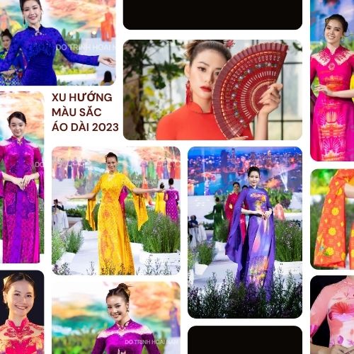 XU HƯỚNG MÀU SẮC ÁO DÀI THỐNG TRỊ HÈ THU 2023
