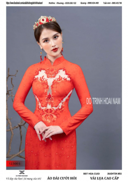 BST Áo Dài Hoa Cưới - 20ADHTDK-MS3