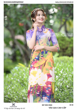 ÁO DÀI SEN VÀNG - SV05