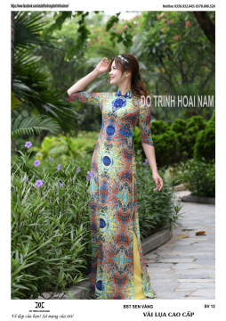 ÁO DÀI SEN VÀNG - SV12