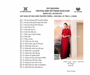 ÁO DÀI SONG HỶ SEN CHÌM ĐKA