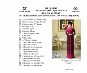 ÁO DÀI SẮC MÀU PHƯƠNG ĐÔNG ĐKA