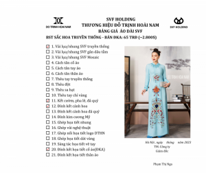 ÁO DÀI SẮC HOA ĐKA