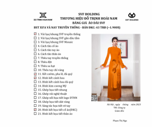 ÁO DÀI XƯA VÀ NAY ĐKC