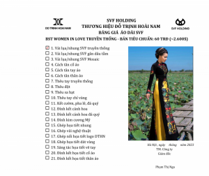 ÁO DÀI WOMEN IN LOVE TRUYỀN THỐNG