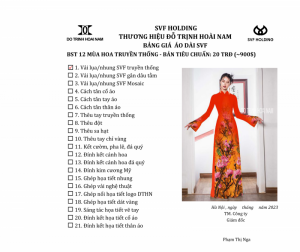 ÁO DÀI 12 MÙA HOA TRUYỀN THỐNG