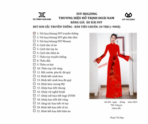ÁO DÀI SON SẮC TRUYỀN THỐNG