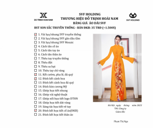 ÁO DÀI SON SẮC ĐKB