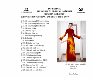 ÁO DÀI SON SẮC ĐKC