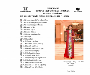 ÁO DÀI SƠN DẦU ĐKA