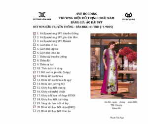 ÁO DÀI SƠN DẦU ĐKC