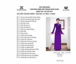 ÁO DÀI KIỀU ĐKC