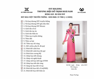 ÁO DÀI HOA VIỆT ĐKB