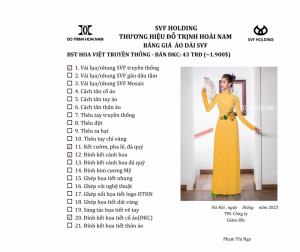 ÁO DÀI HOA VIỆT ĐKC