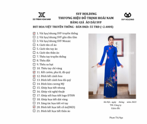 ÁO DÀI HOA VIỆT ĐKD