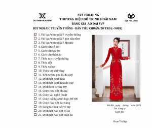 ÁO DÀI MOZAIC TRUYỀN THỐNG
