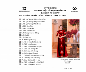 ÁO DÀI SEN VÀNG ĐKA
