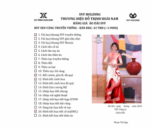 ÁO DÀI SEN VÀNG ĐKC