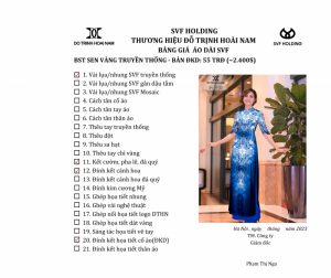ÁO DÀI SEN VÀNG ĐKD