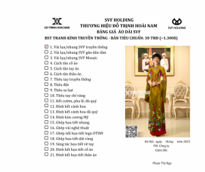 ÁO DÀI TRANH KÍNH TRUYỀN THỐNG