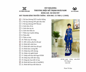 ÁO DÀI TRANH KÍNH ĐKC