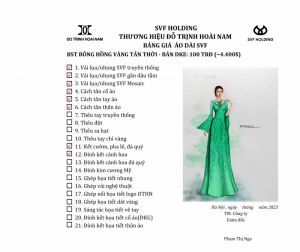 ÁO DÀI BÔNG HỒNG VÀNG DKE
