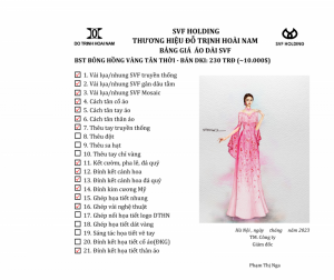 ÁO DÀI BÔNG HỒNG VÀNG DKI