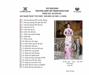 ÁO DÀI NGHỆ THUẬT ĐKF
