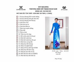 ÁO DÀI SON SẮC ĐKF