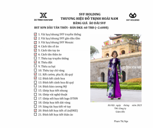 ÁO DÀI SƠN DẦU ĐKE