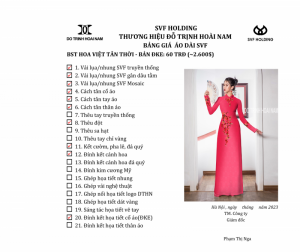 ÁO DÀI HOA VIỆT ĐKE