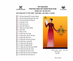ÁO DÀI SONG HỶ VT ĐKG