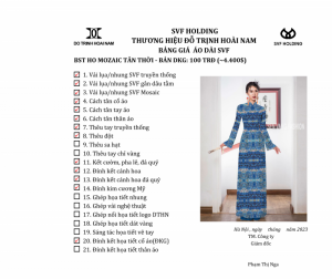 ÁO DÀI MOZAIC DKG