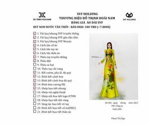 ÁO DÀI NON NƯỚC DKH