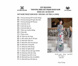 SVF NGHỆ THUẬT KIM NGÂN - DKI