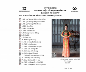 ÁO DÀI HOA CƯỚI ĐKI