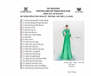 ÁO DÀI BÔNG HỒNG VÀNG ĐKL