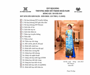 SVF SƠN DẦU KIM NGÂN - DKH