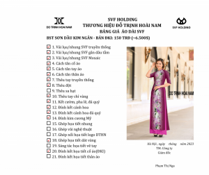 SVF SƠN DẦU KIM NGÂN - DKI