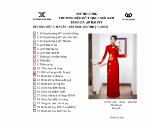 SVF HOA VIỆT KIM NGÂN - DKH