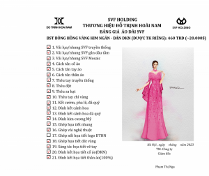 SVF BÔNG HỒNG VÀNG KIM NGÂN - DKN (ĐƯỢC THIẾT KẾ RIÊNG)